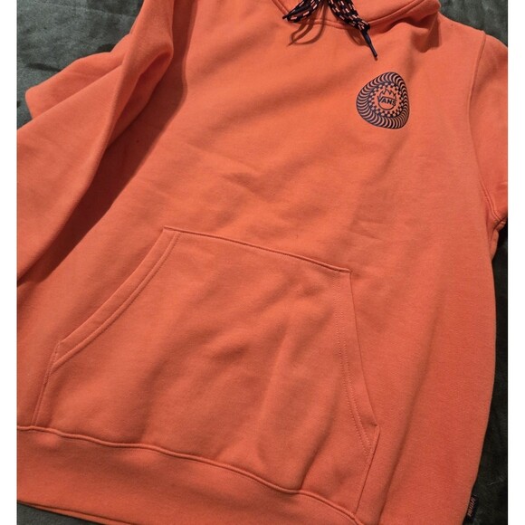 VANS Spitfire Wheels Pullover Hoodie Flame Orange Size Small NEW - Picture 4 of 6
